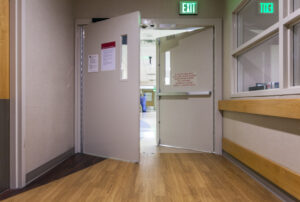 Automatic hospital doors